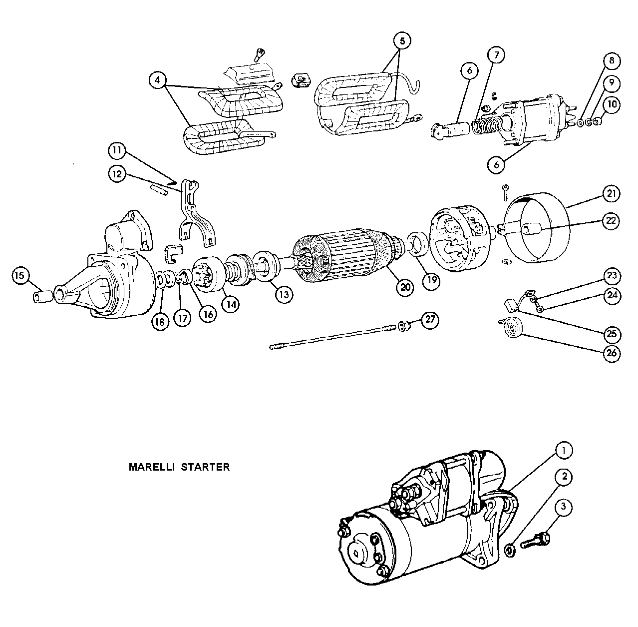 Starter Motor – 1966-85 MAGNETI MARELLI